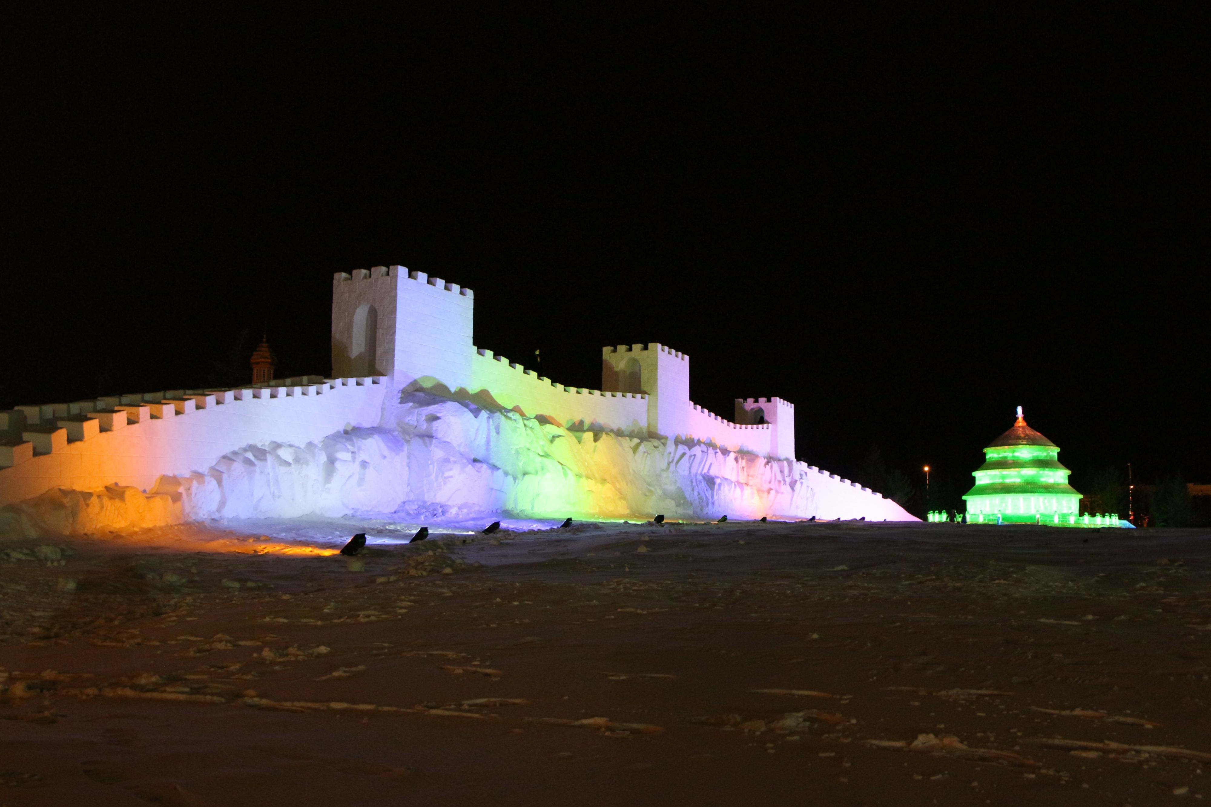 Ледяной городок. Маньчжурия.