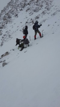 прикрывают Машу от камней