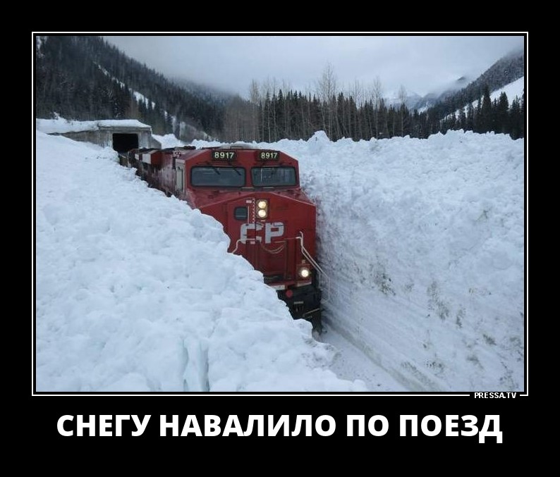 Снегу навалило