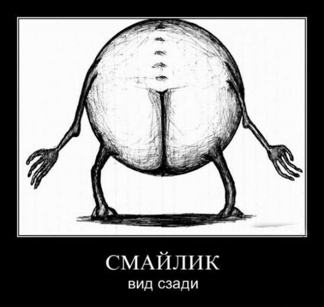 Смайлик.Вид сзади