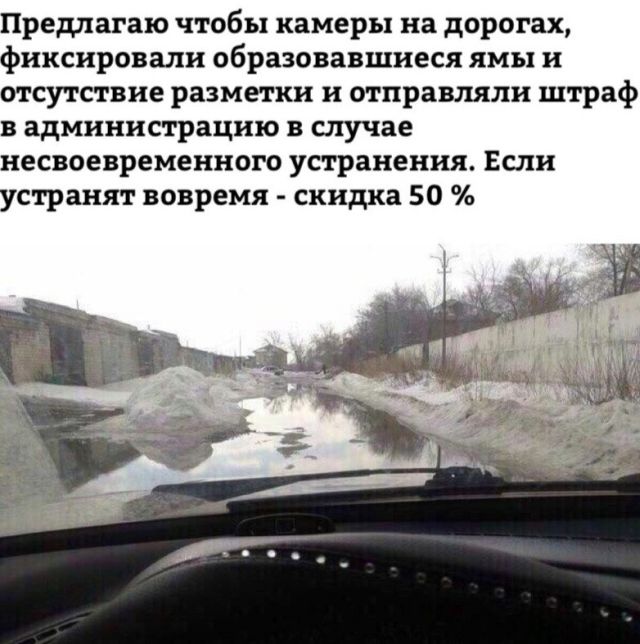 Ямы на дорогах