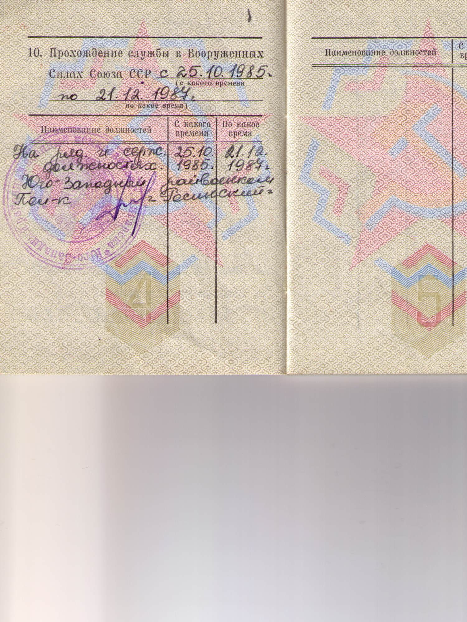 мой офицерский билет