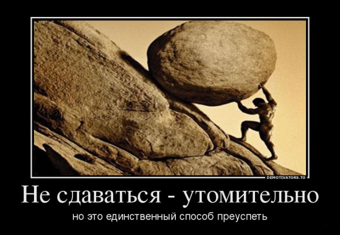 Единственный способ преуспеть