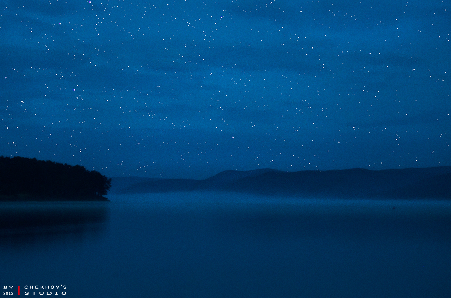 Ночь на ангарском заливе