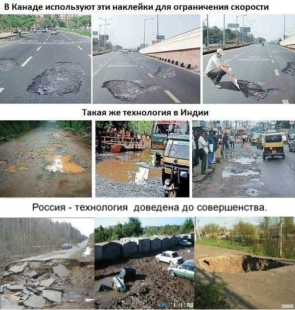 Дырки на дорогах