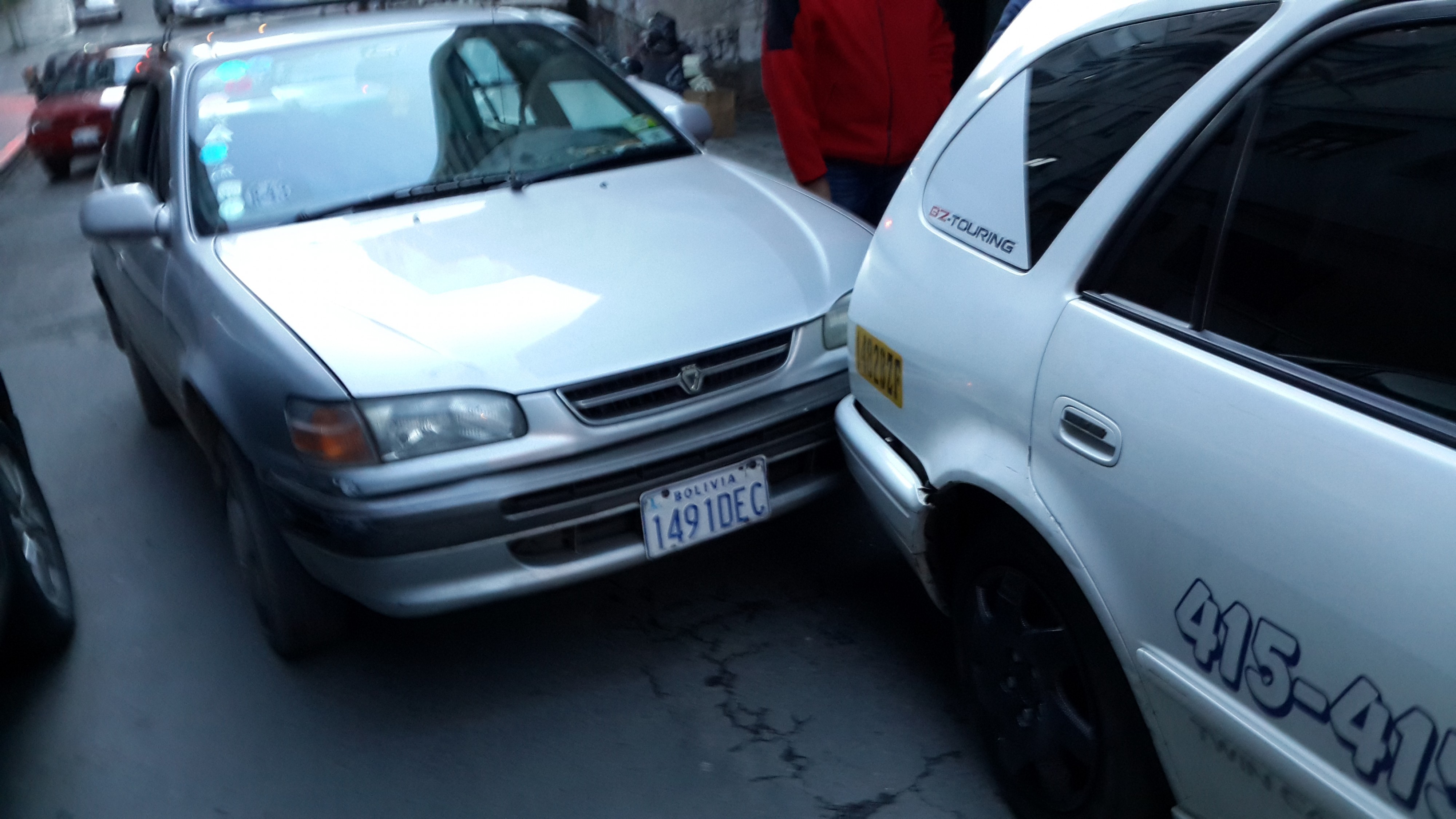 ДТП  нашего такси в Ла-Пас