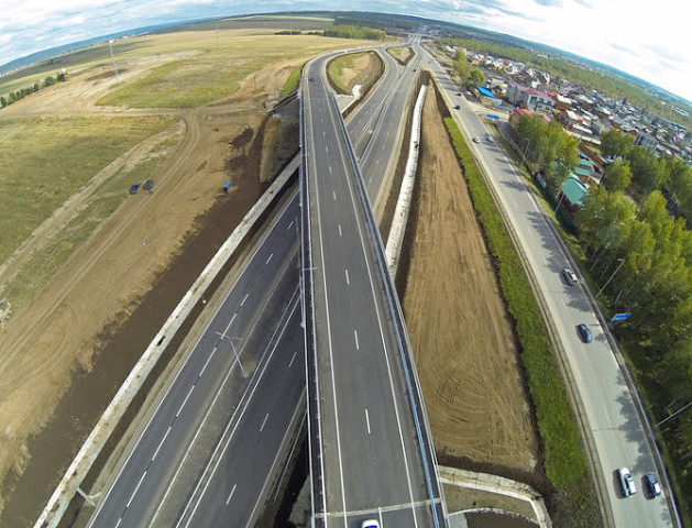 Новая развязка на Листвянку