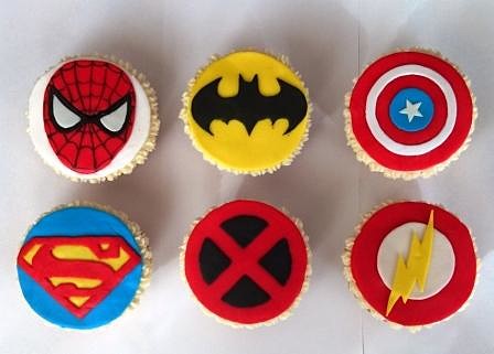 Капкейки "Моему супергерою"