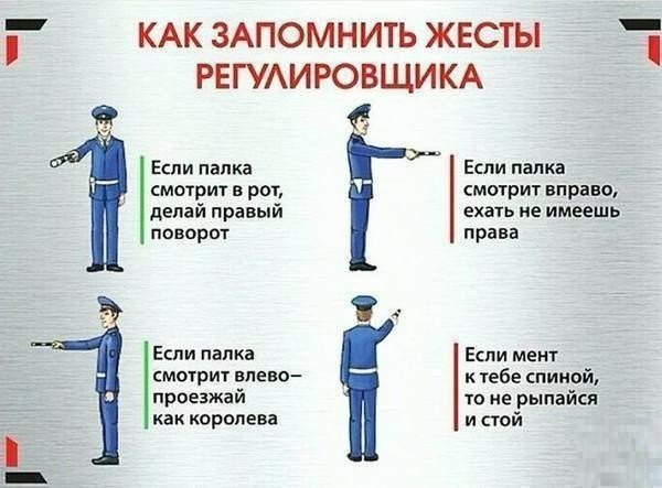 Жесты регулировщика