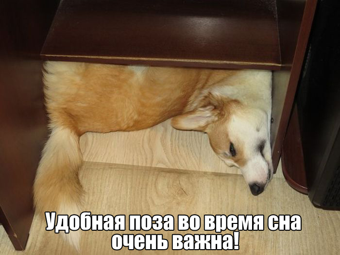 Удобная поза,во время сна