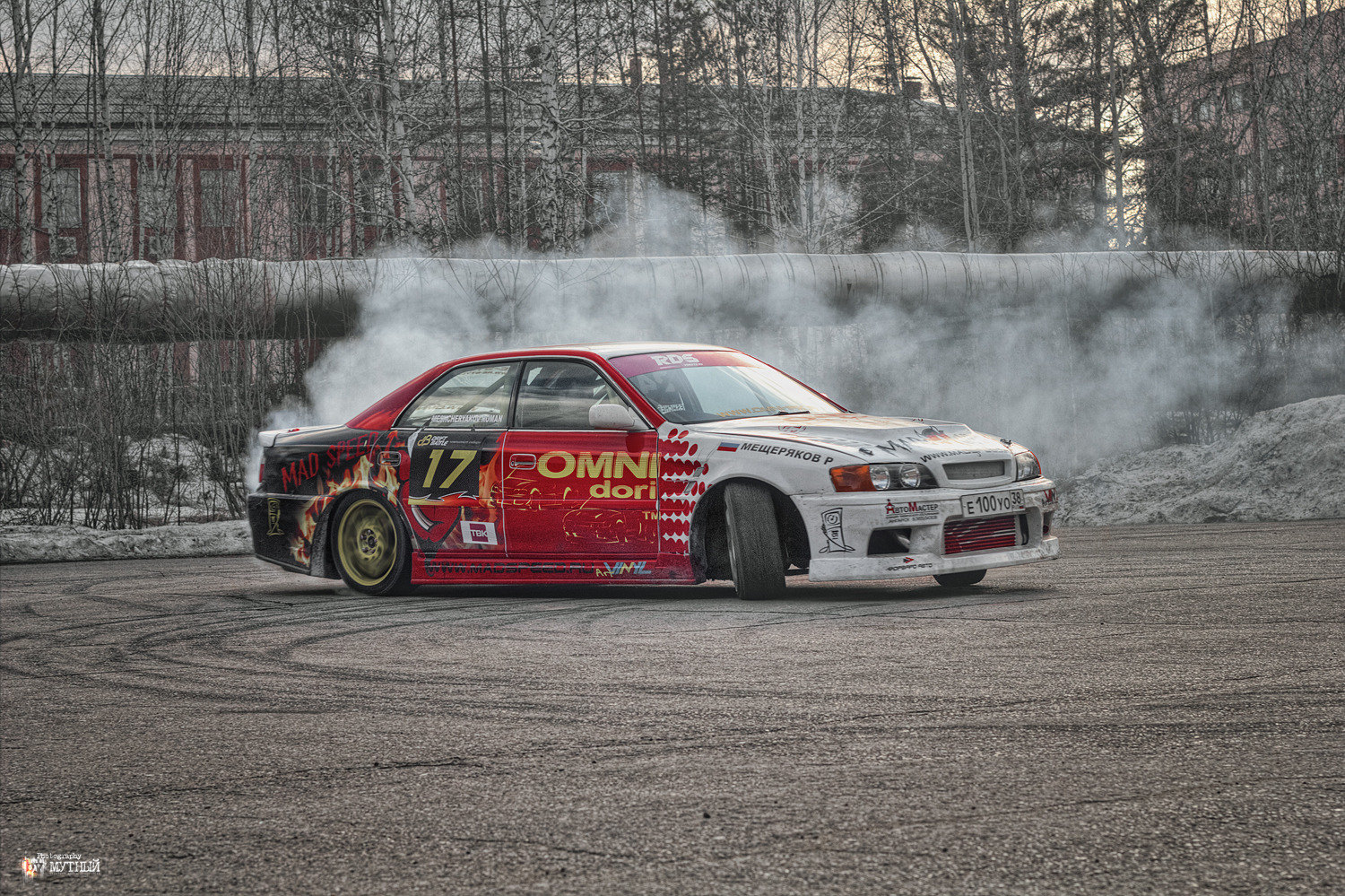 Чайзер на тренировке