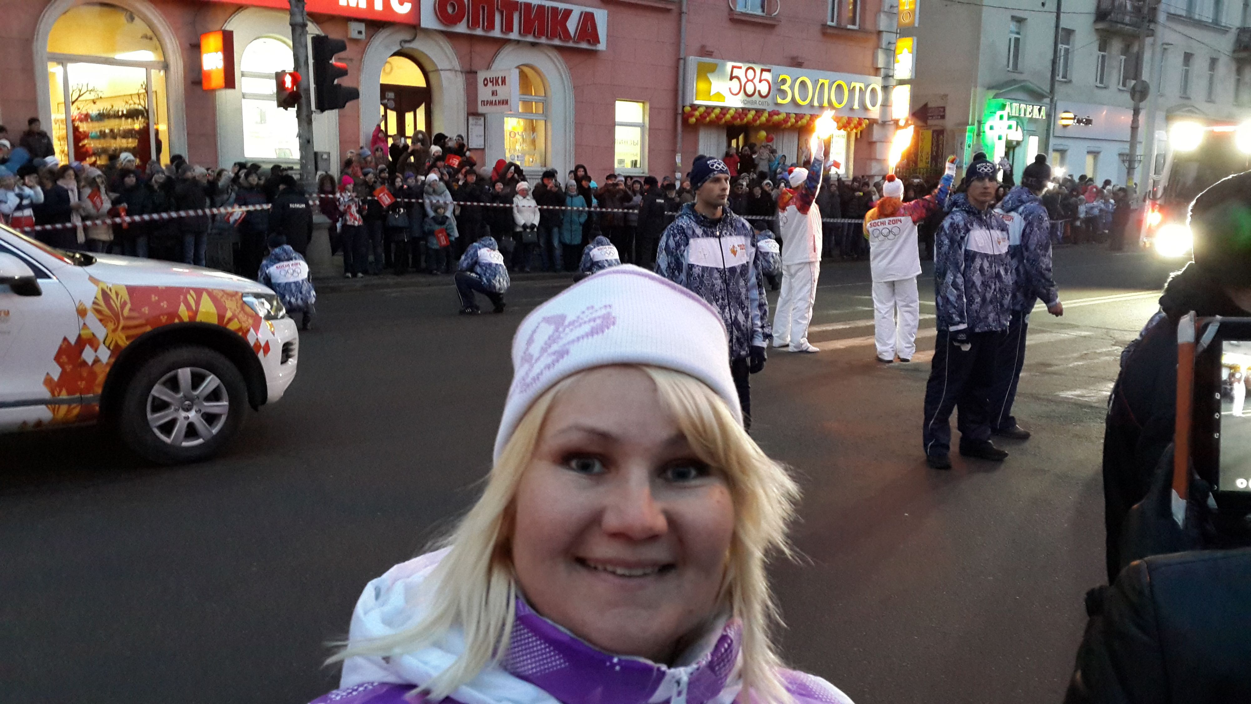 передача олимпийского огня 