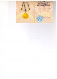 удостоверение к медали СНГ