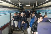 В автобусе по дороге из Иркутска в Ангарск. Март 2011