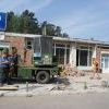 Разгром здания ритуальной службы был остановлен силами полиции