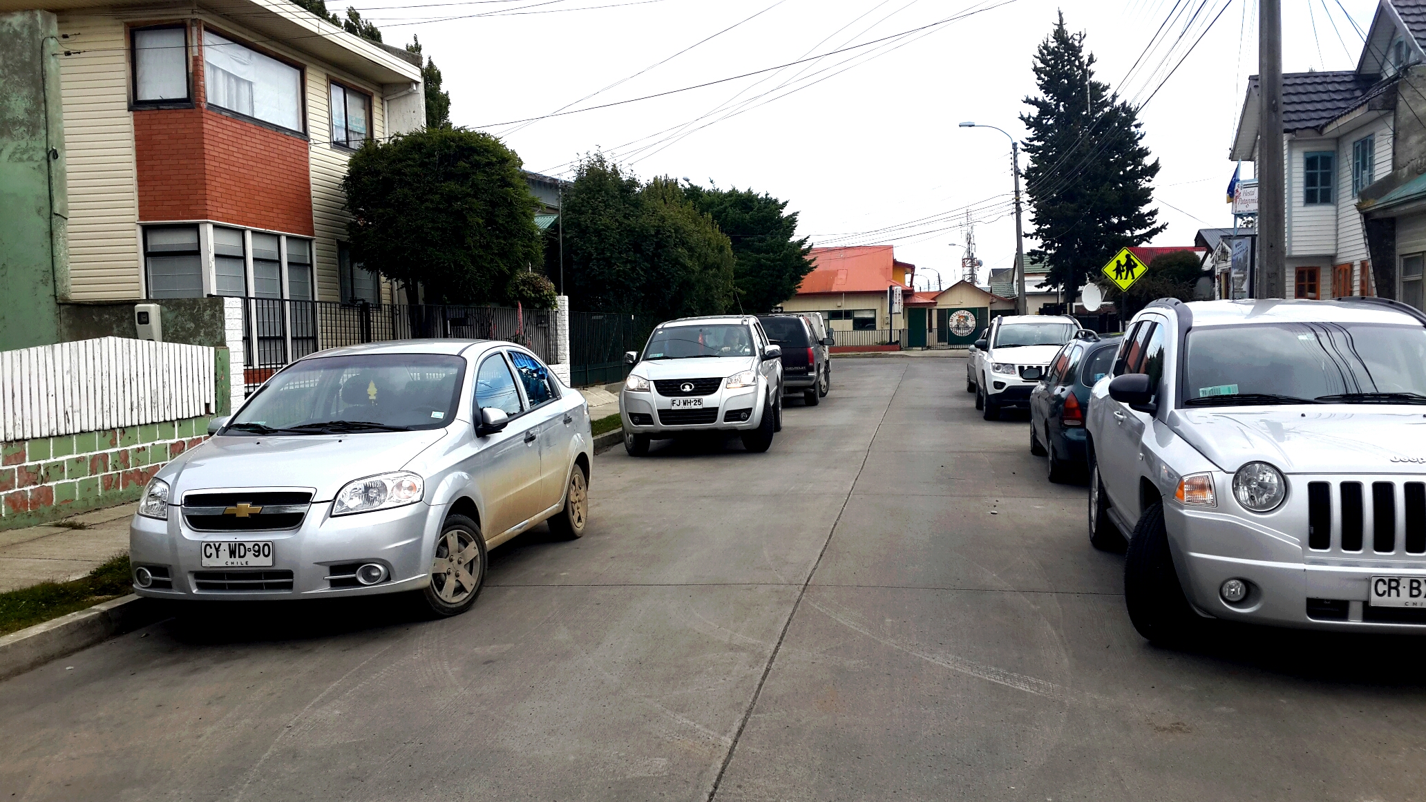 проулок частного сектора в Пунта-Аренасе