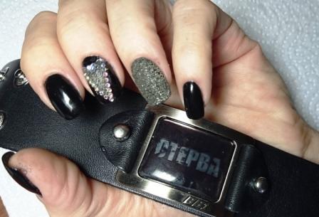 Гель-лак. Дизайн в черных тонах