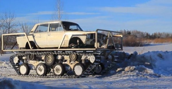 "жигуары" снега не боятся!