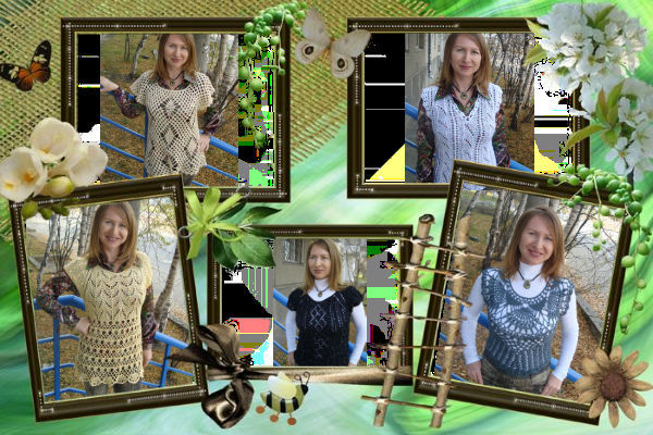 Жилеты работа Марины Ангарчанки 2012 г.