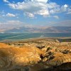 вид на Иорданию через Dead Sea вид на Иорданию через Dead Sea