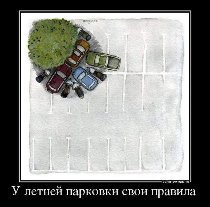 Правила летней парковки