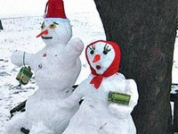 Снеговики- М4А3Е8 и Сибирячка