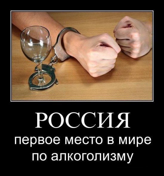 1 место по алкоголю