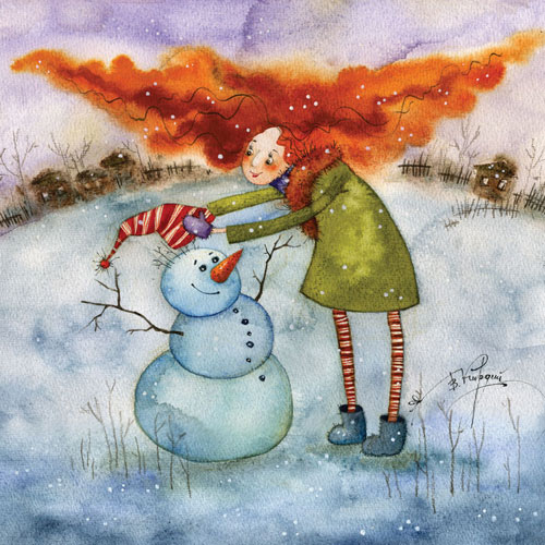 Снеговик и Рыжая