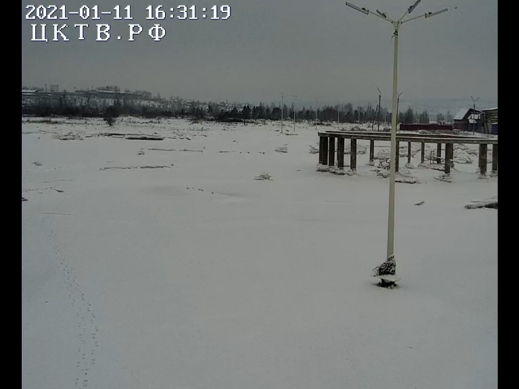 Набережная в Усолье-Сибирском после паводка