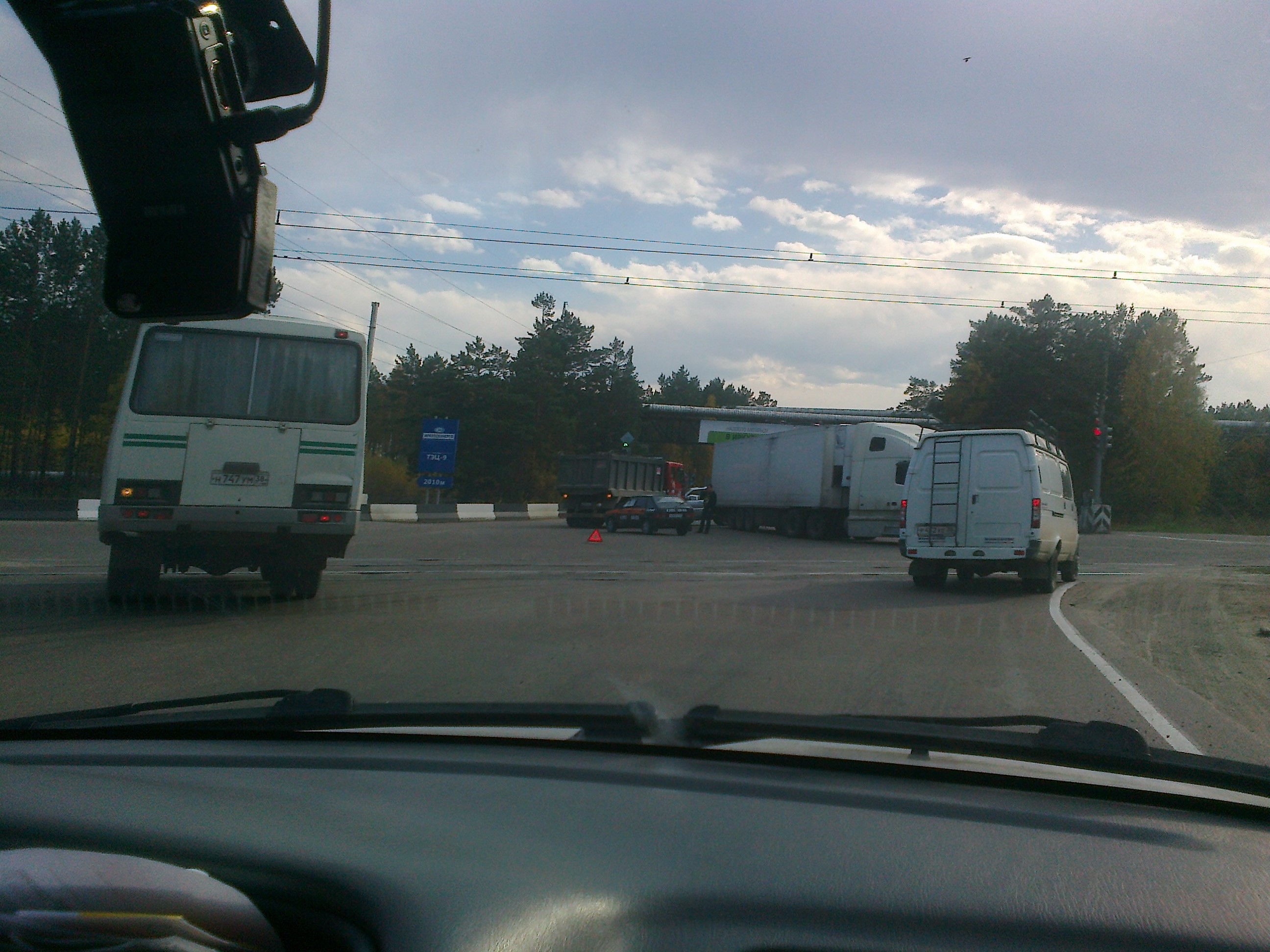 Вчерашняя авария с фурой