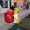 веселая мусорка в Пуэрто-Наталесе