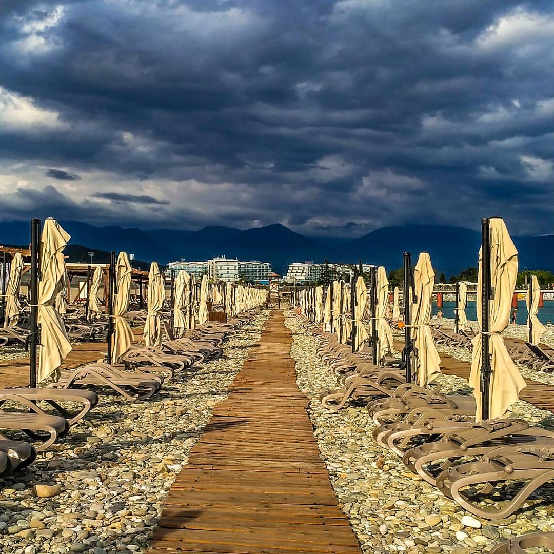 Пляж Роза Хутор