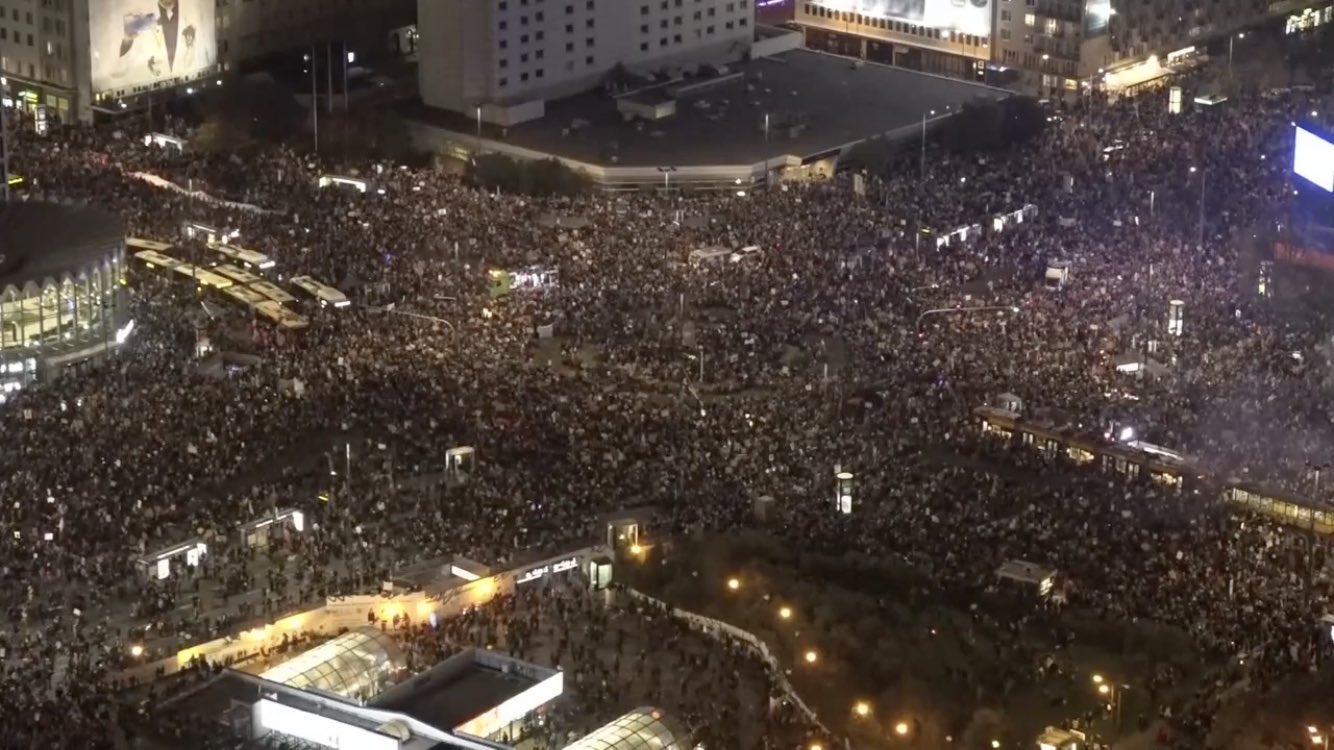 Протесты в Варшаве
