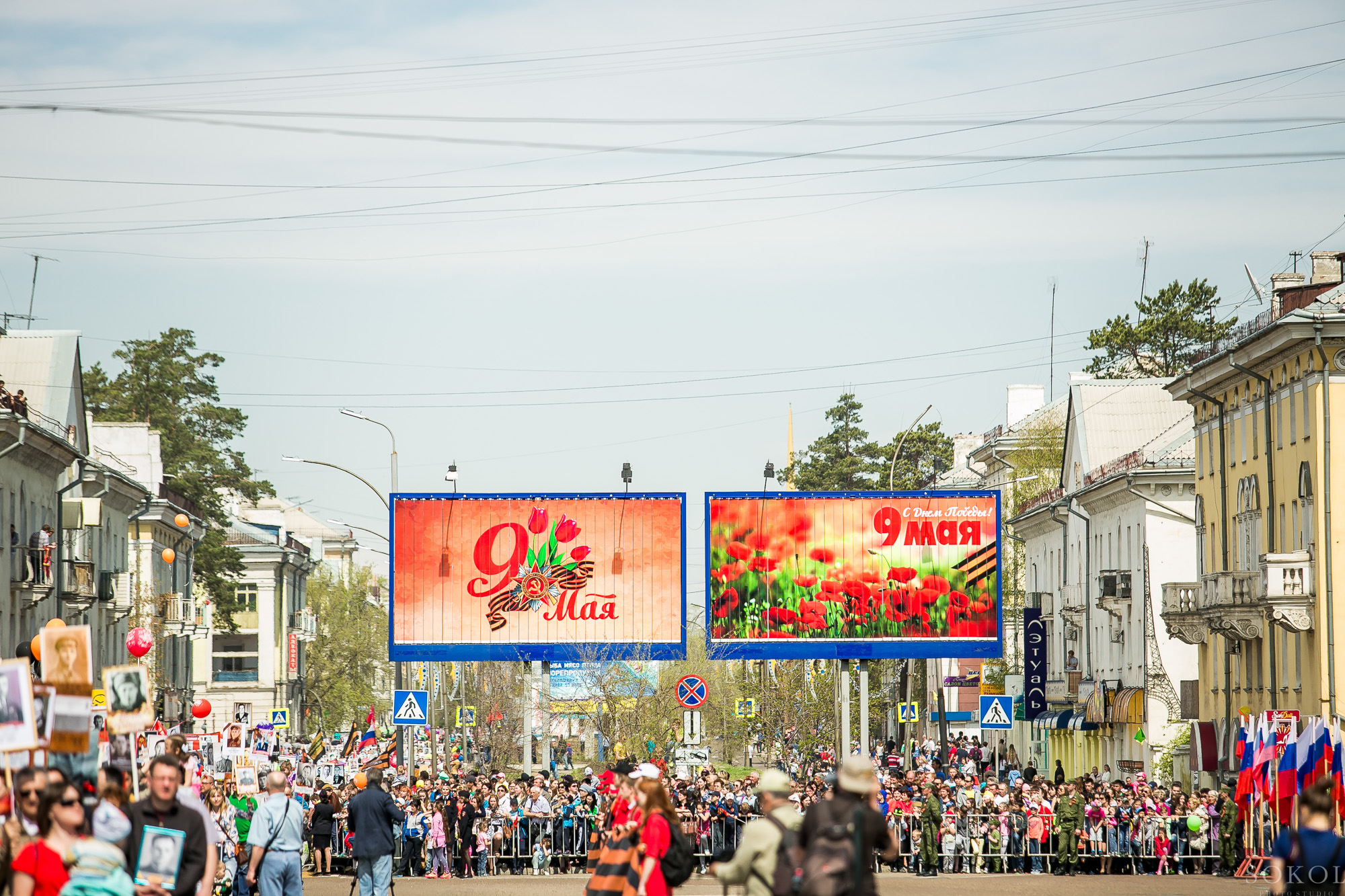 Парад 9.05.2017 мая в Ангарске.Фото: Сокол & Кобзева