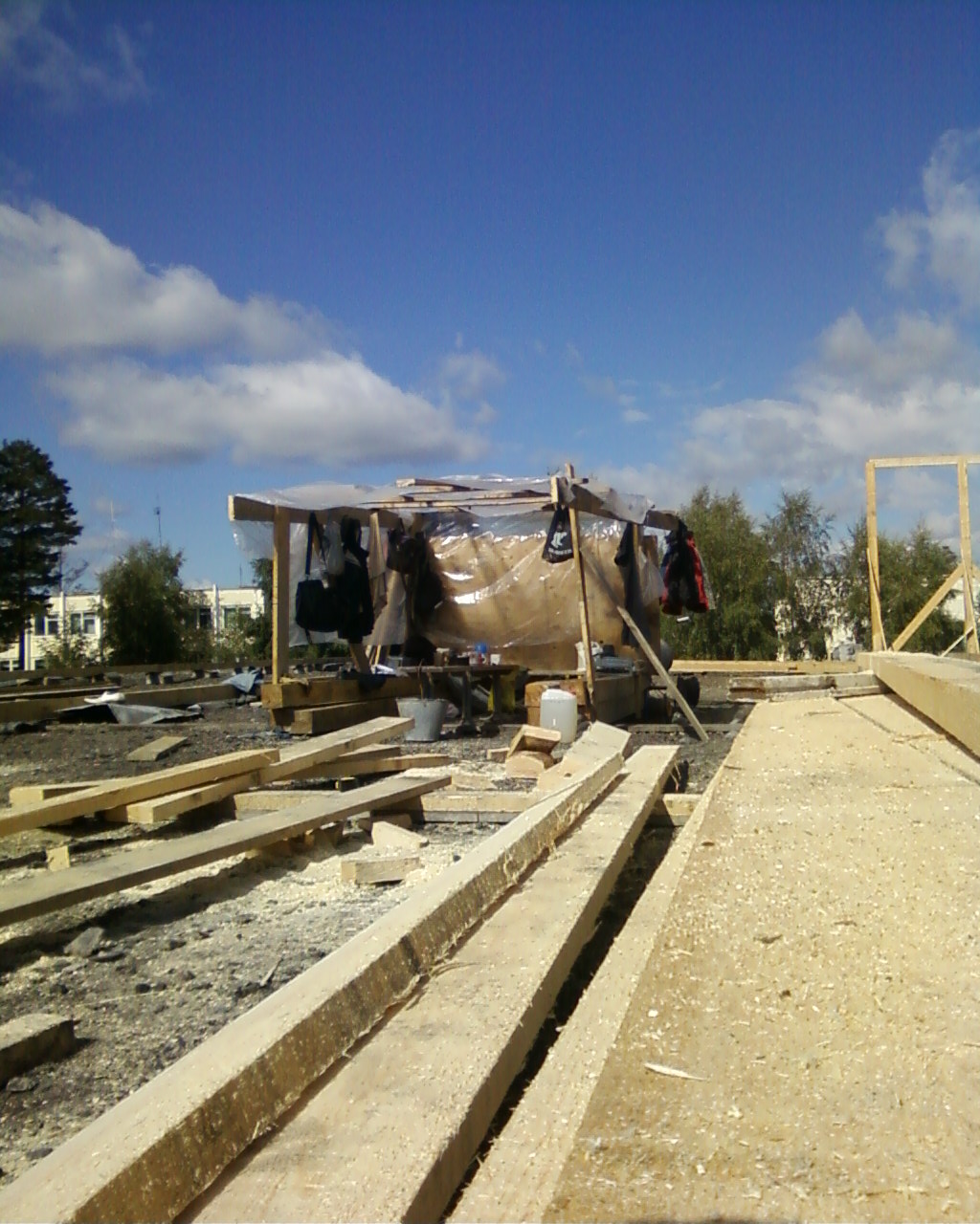 бытовка на крыше