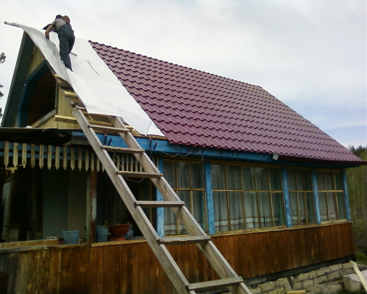 работали на дачке