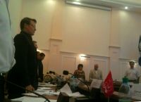 Заслушивание государственного гимна по окончании заседания Думы АМО