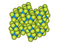 Кристаллическая структура гексафторида урана