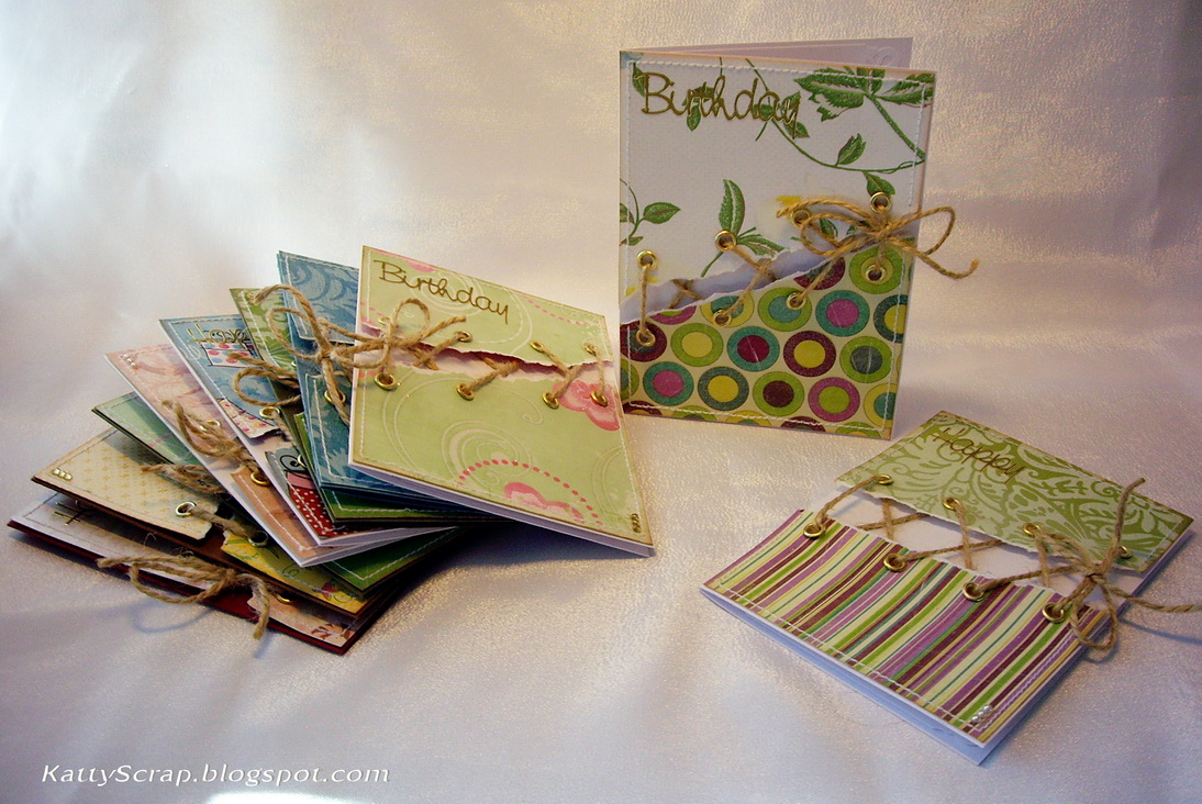 Шнурованные открытки