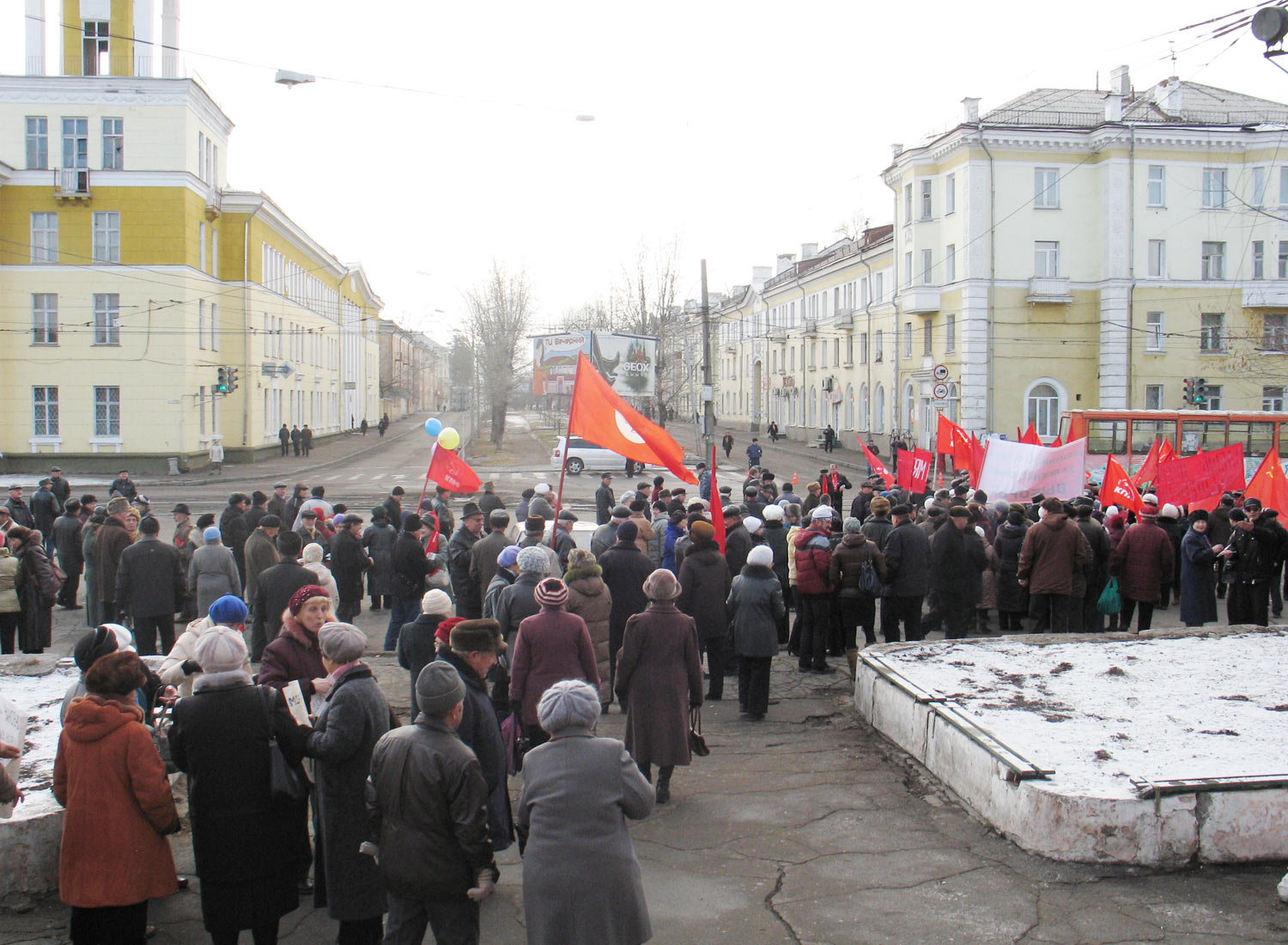 01 Построение перед "Победой"