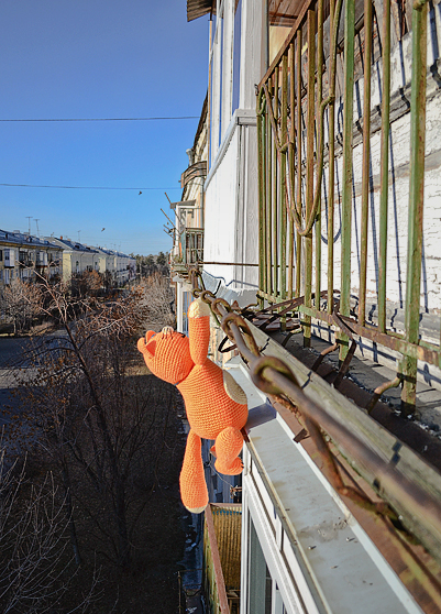 Лез на крышу