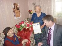 Семерым 100-летним гражданам Ангарского района вручены подарки в связи с юбилеем и празднованием Дня пожилого человека