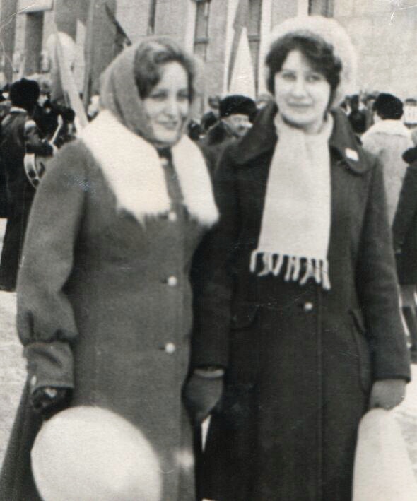 Ноябрь 1977 Ангпрск - я и Тамара Васильевна Бухольцева
