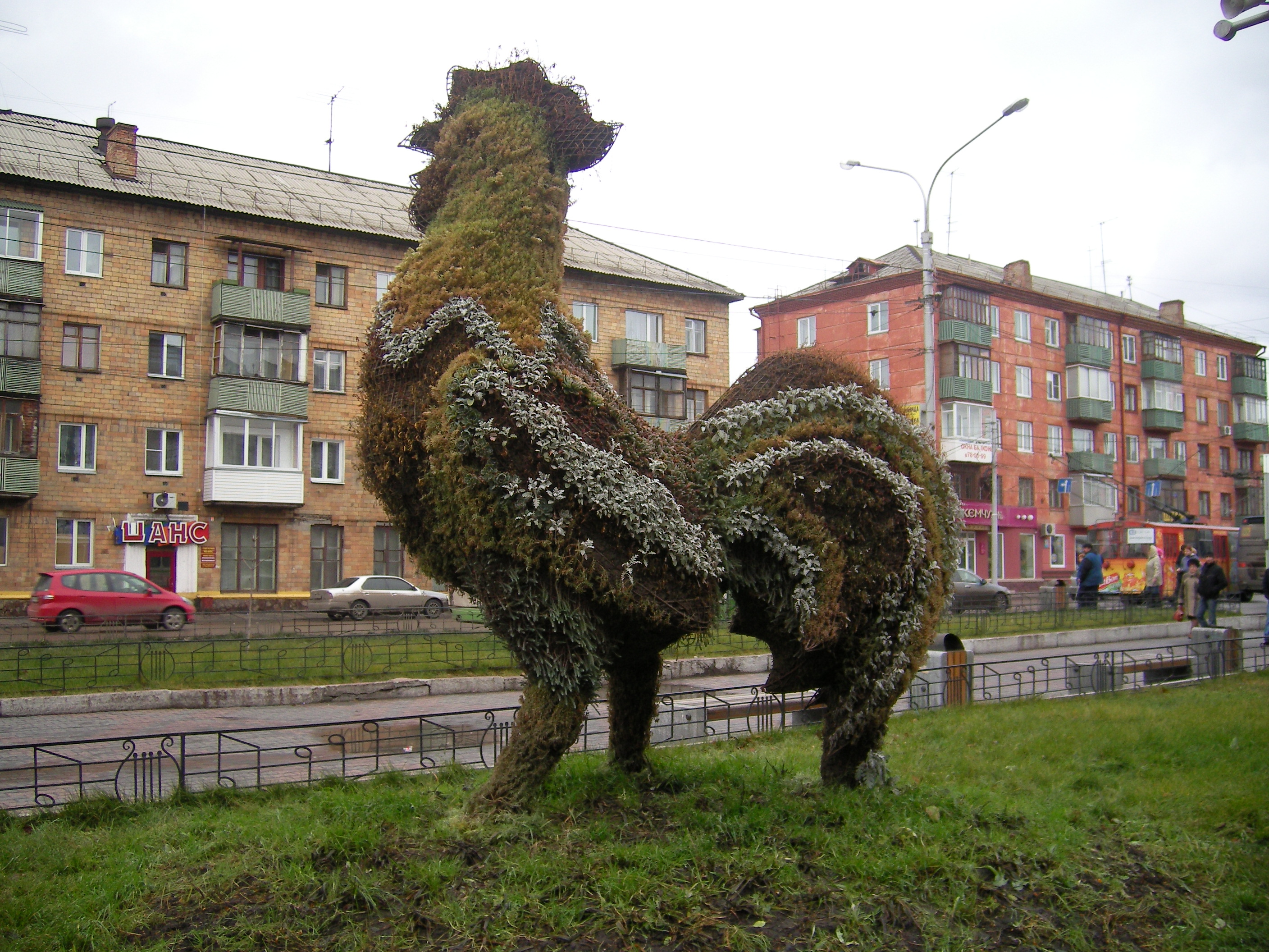  Клевый петух возле ДК г.Красноярск =)