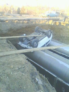 дорога на НПЗ,авиадук.