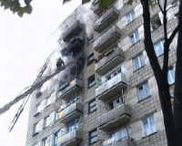 Горела квартира на 6 этаже