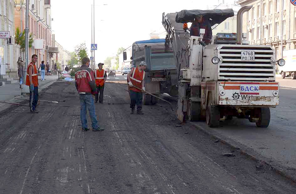 Идёт ремонт центральной площади