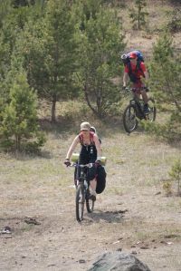 нижняя часть спуска, уже почти ровная