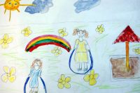 Детские рисунки в память о поездке на Байкал