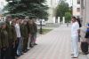 Построение перед зданием администрации